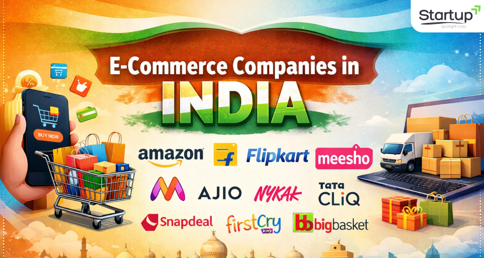 Top 10 E-commerce Companies in India 