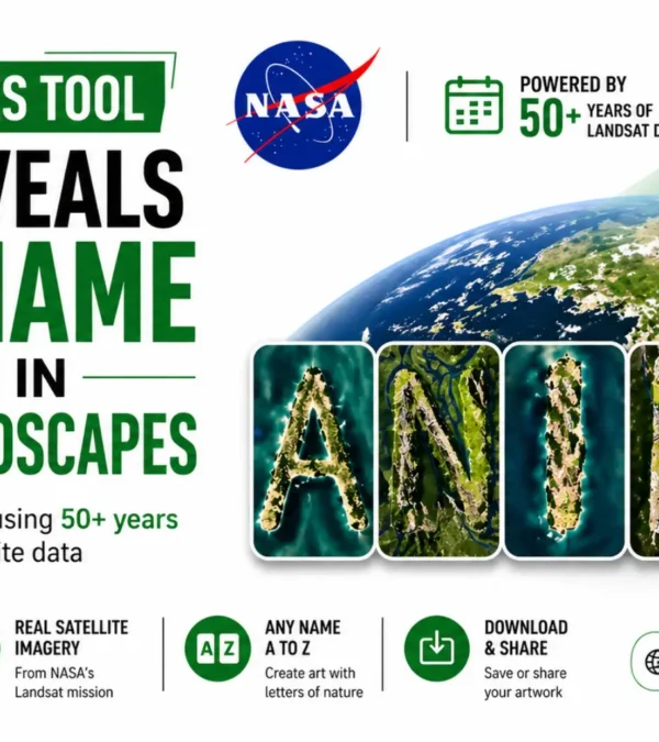 NASA Launches Interactive Tool That Spells Your Name Using Satellite Images of Earth