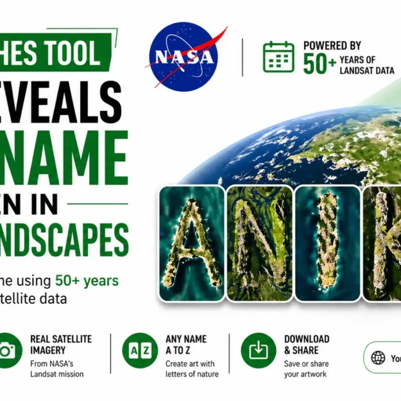 NASA Launches Interactive Tool That Spells Your Name Using Satellite Images of Earth