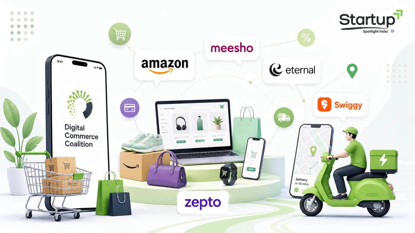 Amazon, Meesho, Eternal, Swiggy, Zepto launch Digital Commerce Coalition