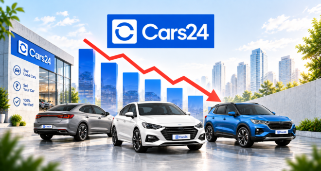Cars24 Revenue Falls 18.3% to Rs 5,092 Crore in FY26