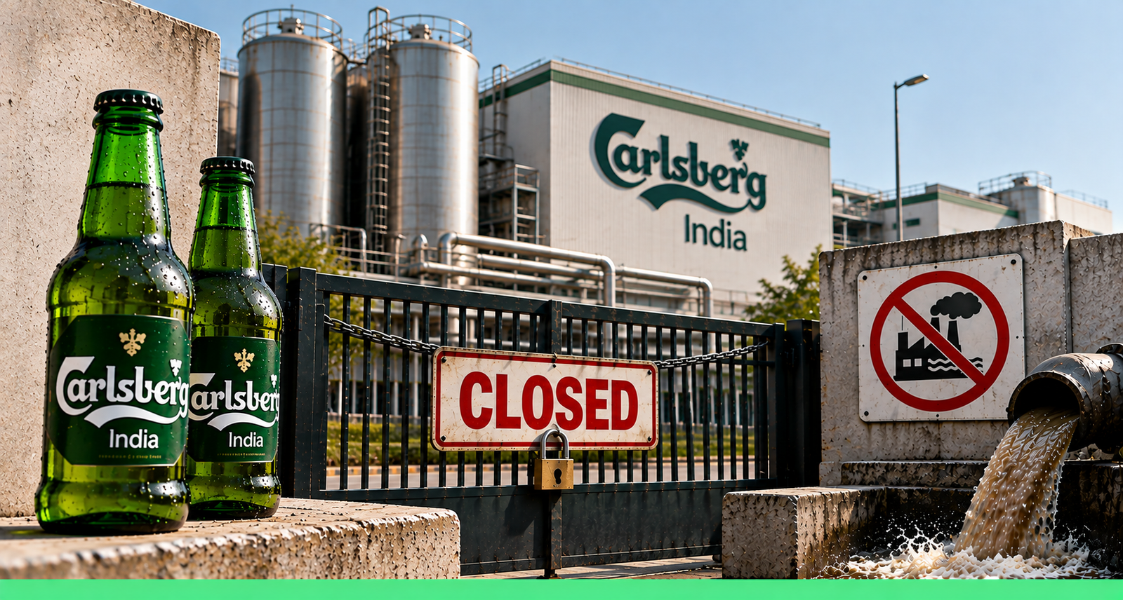 RSPCB Orders Closure of Carlsberg India's Alwar Brewery Over Pollution Violations