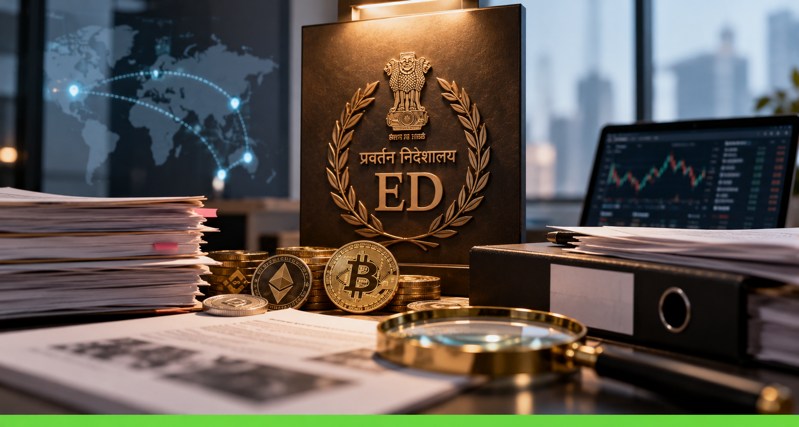 ED Searches Four Locations Over Alleged Rs 4,940 Crore Crypto-Related FEMA Violations